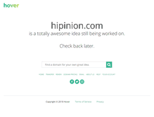 Tablet Screenshot of hipinion.com